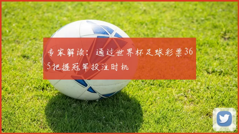 专家解读:通过世界杯足球彩票365把握冠军投注时机