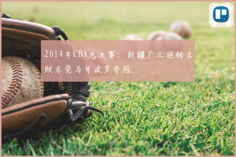 2014年CBA总决赛：新疆广汇逆转击败东莞马可波罗夺冠